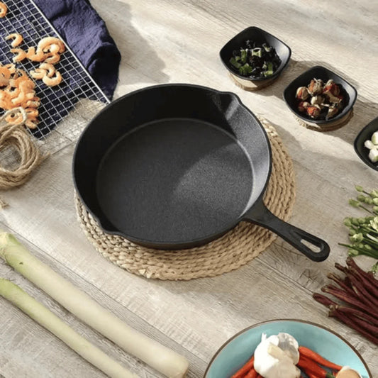 Premium 4-Piece Cast Iron Frying Pan Set