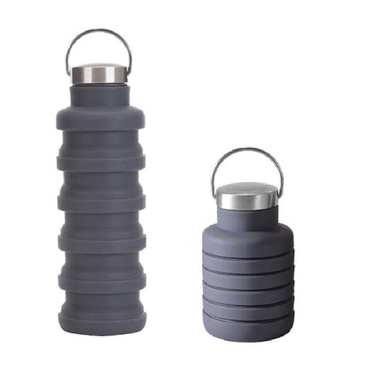 Collapsible Silicone Water Bottle, Reusable Silicone Foldable Travel Water Bottle, Portable Leak Proof Sports Water Bottles