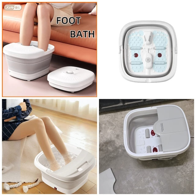Electric Folding Footbath, Multi-function Electric Basin, Foot Spa Foot Bucket For Soaking Feet, Pedicure Bowl with Constant Temperature Heating