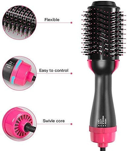 Electric Hair Dryer, Blow Dryer & Hair Curling Iron Rotating Dryer, Hair Straightener And Dryer, Hot Air Dryer for Women