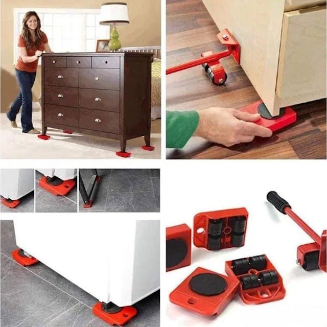 Detached Heavy Furniture Lifting Trolley Mover, Furniture Appliances Mover Glider Lifter - Heavy Duty and Durable