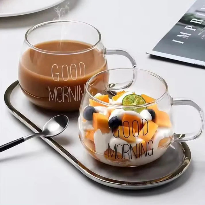 Borosilicate Glass Coffee Tea Mugs