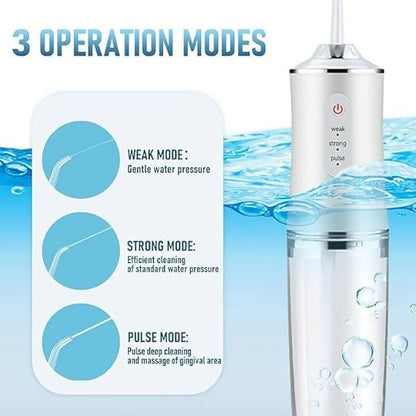 Oral Irrigator Portable Dental Water Flosser USB Rechargeable Water Jet Floss Tooth Pick 