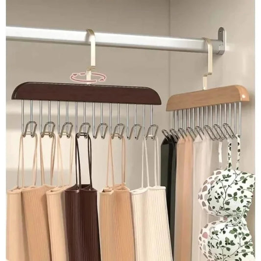 Wooden Hangers with Hooks