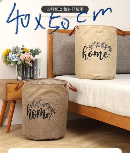 Multipurpose Laundry Basket, Collapsible Waterproof Canvas Laundry Basket, Toy Organizer, Collapsible Basket for Laundry