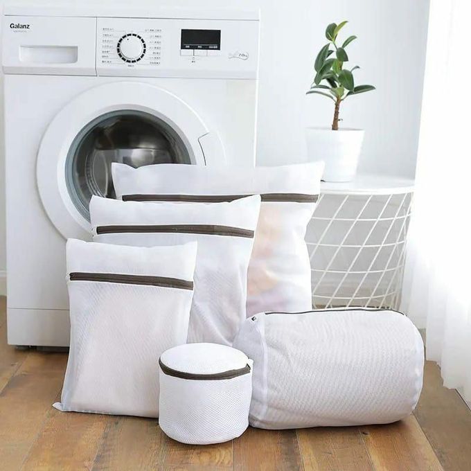 5‑in‑1 Zipper Mesh Laundry Bag Set – Protective Washing Bags for Delicates & Everyday Clothes