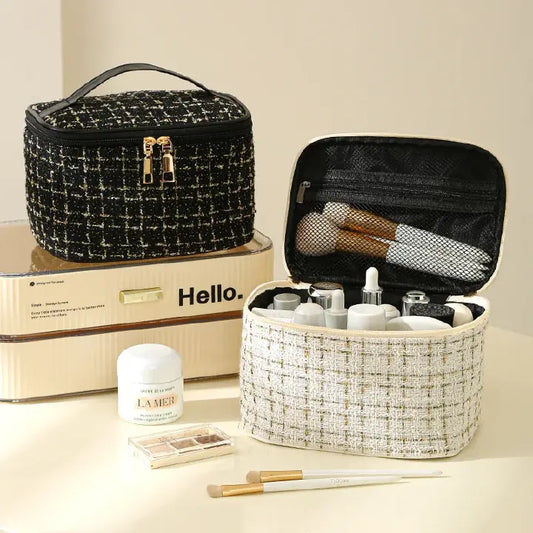 Tweed Luxury Cosmetic Bag Organizer