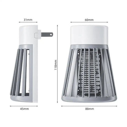 Effective Mosquito Repellant Killer Lamp, Wall Mounted Insects Zapper, Wide Coverage Electric Quiet LED Bugs Zapper Killer Lamp