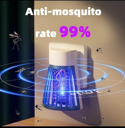 Effective Mosquito Repellant Killer Lamp, Wall Mounted Insects Zapper, Wide Coverage Electric Quiet LED Bugs Zapper Killer Lamp