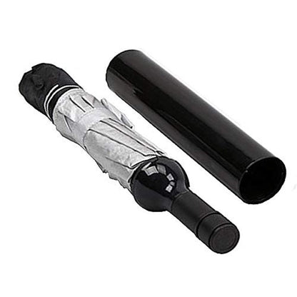 New Bottle Umbrella, Portable Wine Bottle Umbrella with Plastic Case, Unisex Epic Bottle Umbrella - Windproof, UV and Rain Protection