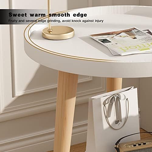 Nordic Style Round Coffee Table – Minimalist & Functional Centerpiece