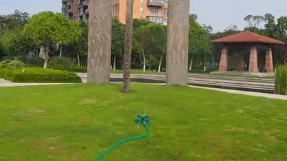 Automatic 360° Rotating Lawn Sprinkler – 3-Arm Adjustable Garden Watering System