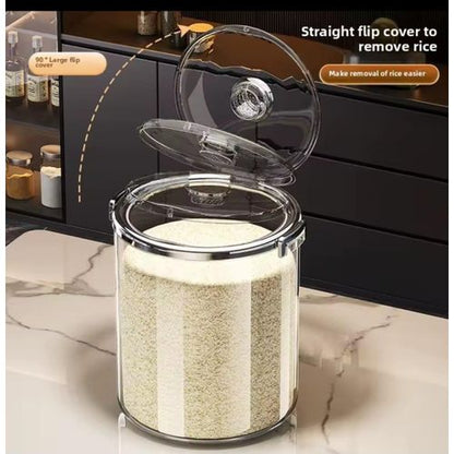 10kgs Acrylic Airtight Transparent Rice Bucket