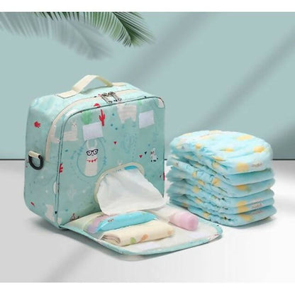 Multifunctional Fashion Diaper, Stylish and Spacious Diaper Bag Backpack, Disposable Reusable Fashion Prints, Baby Shoulder Bag