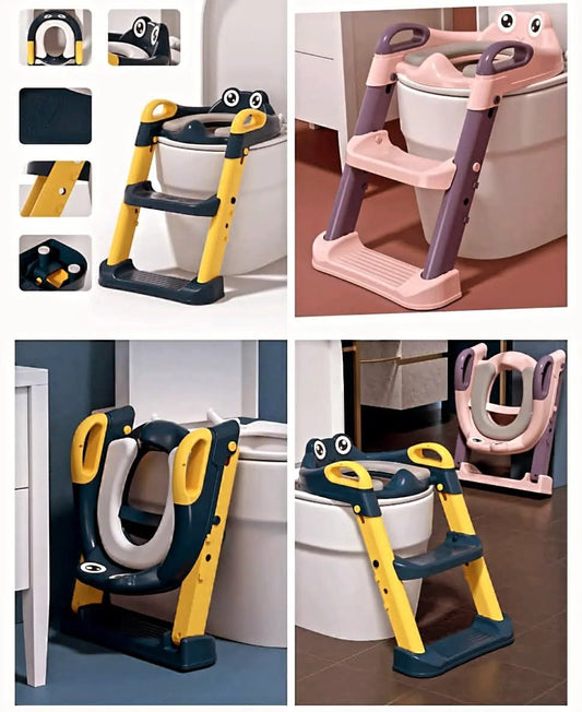 KIDS TRAINING TOILET SEAT TRAINER WITH PVC CUSHION/SOFT PAD