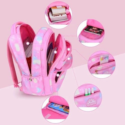 Kids Multiple Pocket School Bag – Spacious, Organized & Durable Backpack for Girls