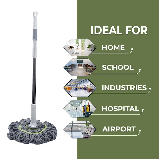 Self Wringing Mop, Microfiber Twist Mop, Dust Removal Mop Cleaning Mop, Manual Release Floor Cleaning