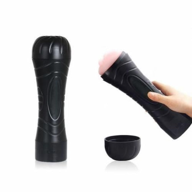 Seven Speed Hand Free Women Vagina Male Masturbator Device, Sensations Electric Fleshlight Vibrating Male Masturbator