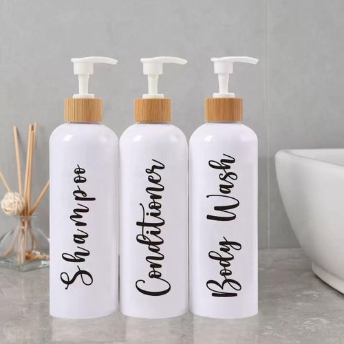 3‑in‑1 Shampoo, Conditioner & Body Wash Dispenser – Bathroom Organiser Set