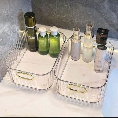 Multi-Purpose Clear Acrylic Organizer — Versatile Storage for Spice, Makeup, Bathroom & Fridge Essentials