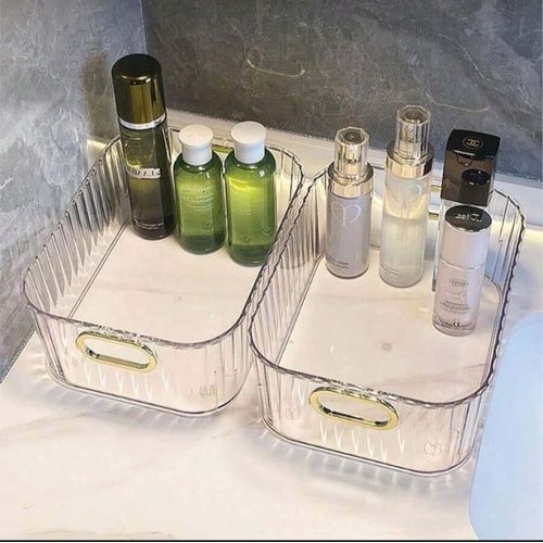 Multi-Purpose Clear Acrylic Organizer — Versatile Storage for Spice, Makeup, Bathroom & Fridge Essentials