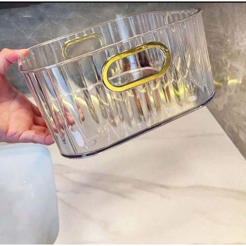 Multi-Purpose Clear Acrylic Organizer — Versatile Storage for Spice, Makeup, Bathroom & Fridge Essentials