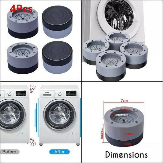 4pcs Universal Shock and Noise Cancelling Anti-Vibration Pads