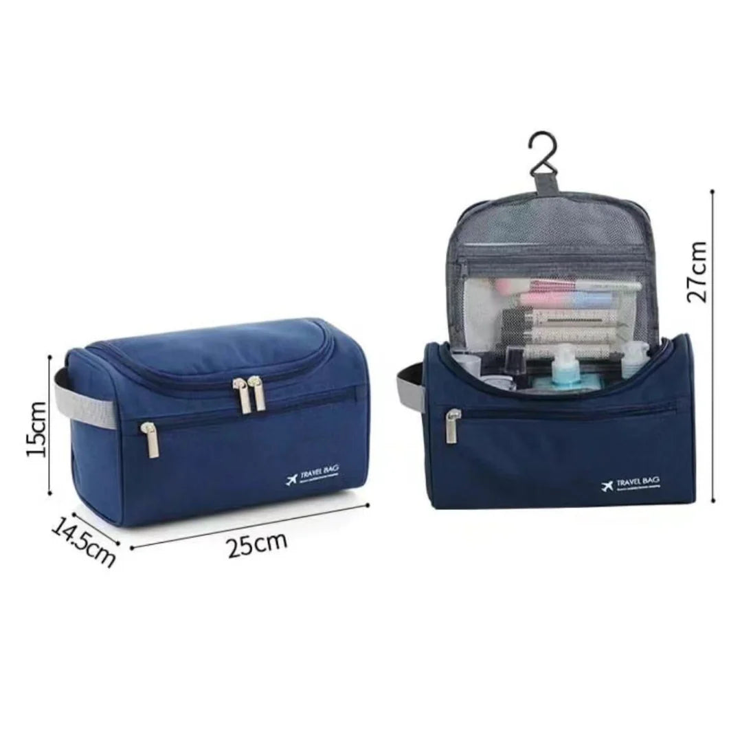 Travel portable cosmetic bag.