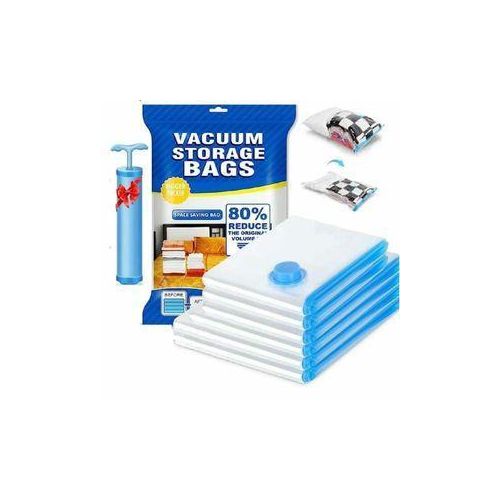 5pcs Vacuum Compression Storage Bags + Free Pump