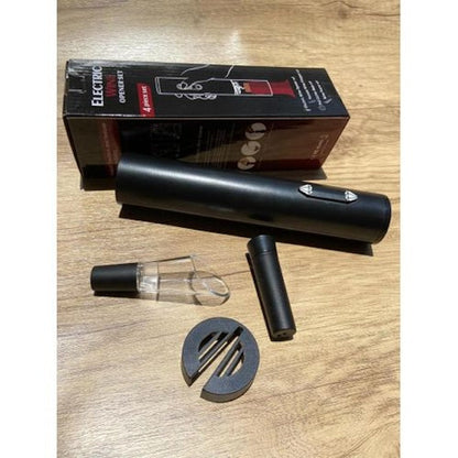 Wine Opener Set, Electric Wine Opener Set, Battery Operated Wine Bottle Opener with Foil Cutter, Automatic Corkscrews for Wine Bottles
