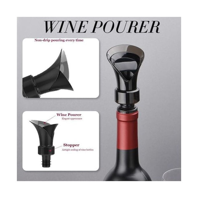 2 in 1 Wine Pourer Stopper, Wine Aerator Pourer, Bottle Stopper Bottle Pourers, Wine Decanter Flower Shape Red Wine Pourer