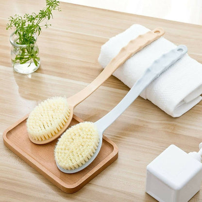 New Design Bathing Brush With a Soft Back Part, Long Handle Bath Brush Soft Skin Massager, Shower Scrubber Body Cleaning Brush,nBathroom Accessories
